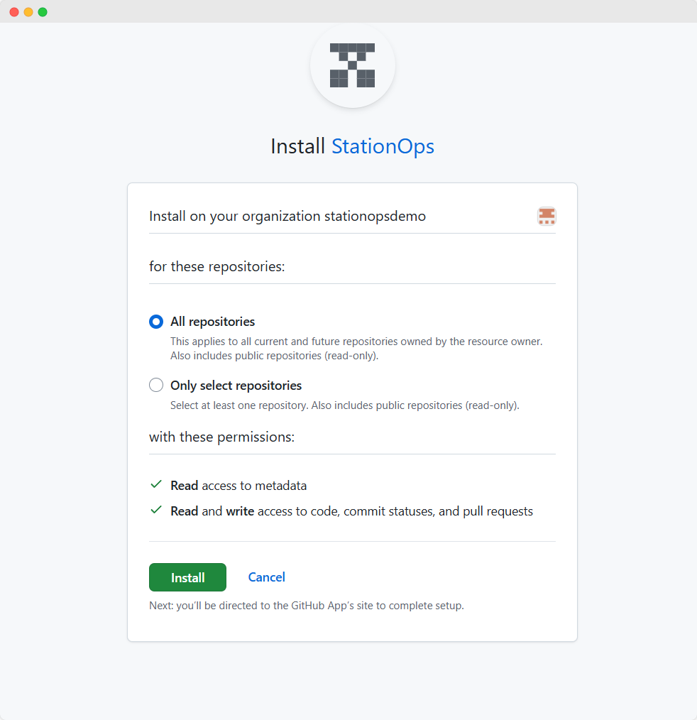 Connect to GitHub