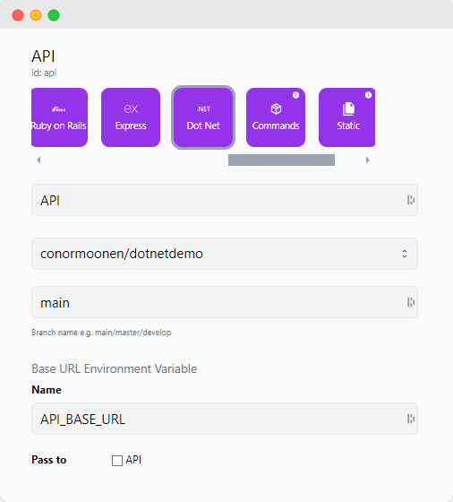 .NET Service Configuration
