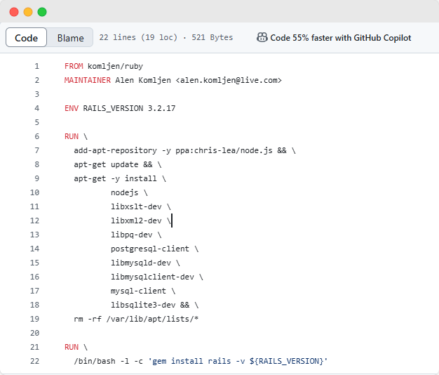 Docker Service Configuration